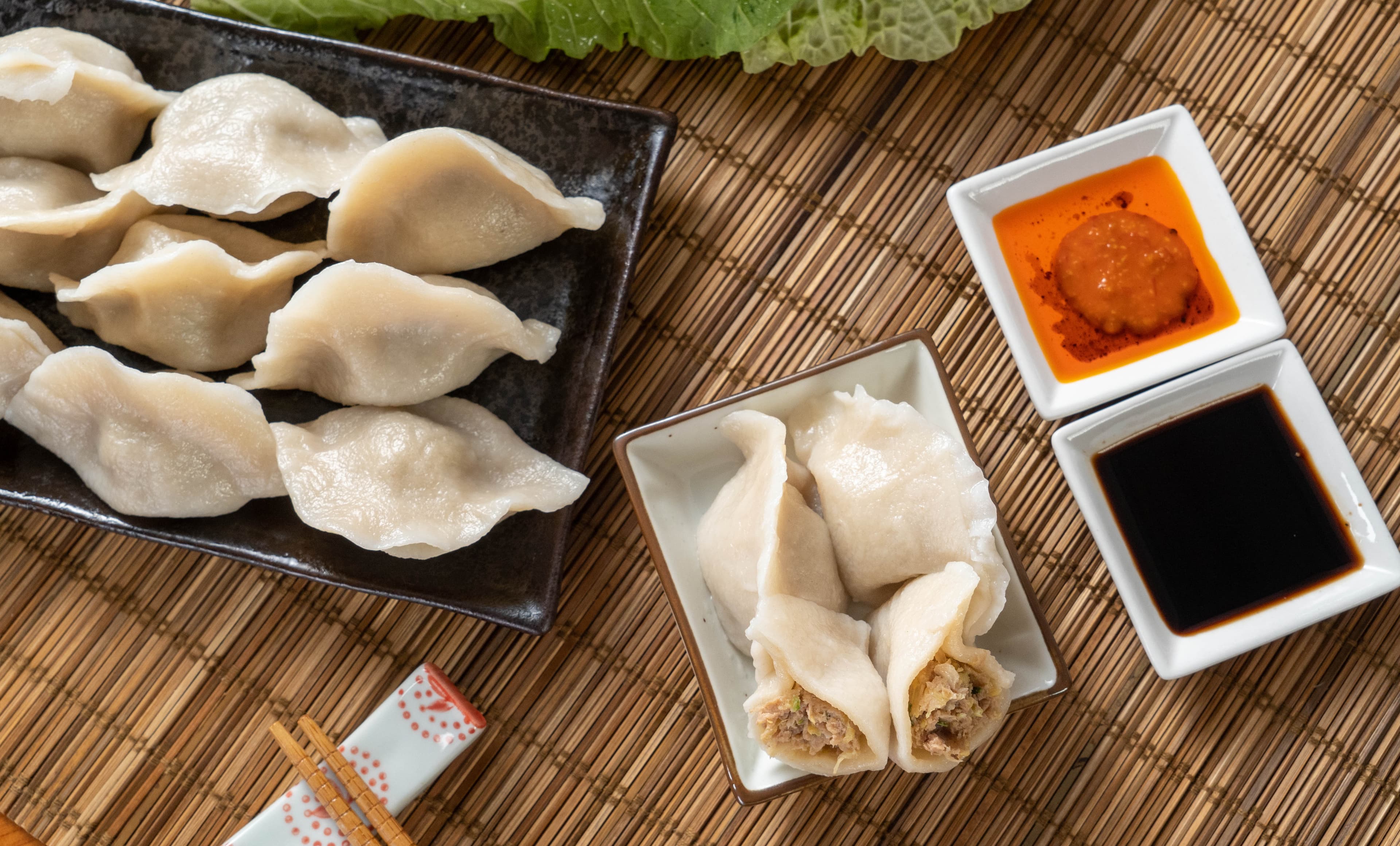 Shrimp & Chive Dumpling - Plump and juicy shrimp dumplings enhanced with the aromatic flavor of chives, pr | Dumpling