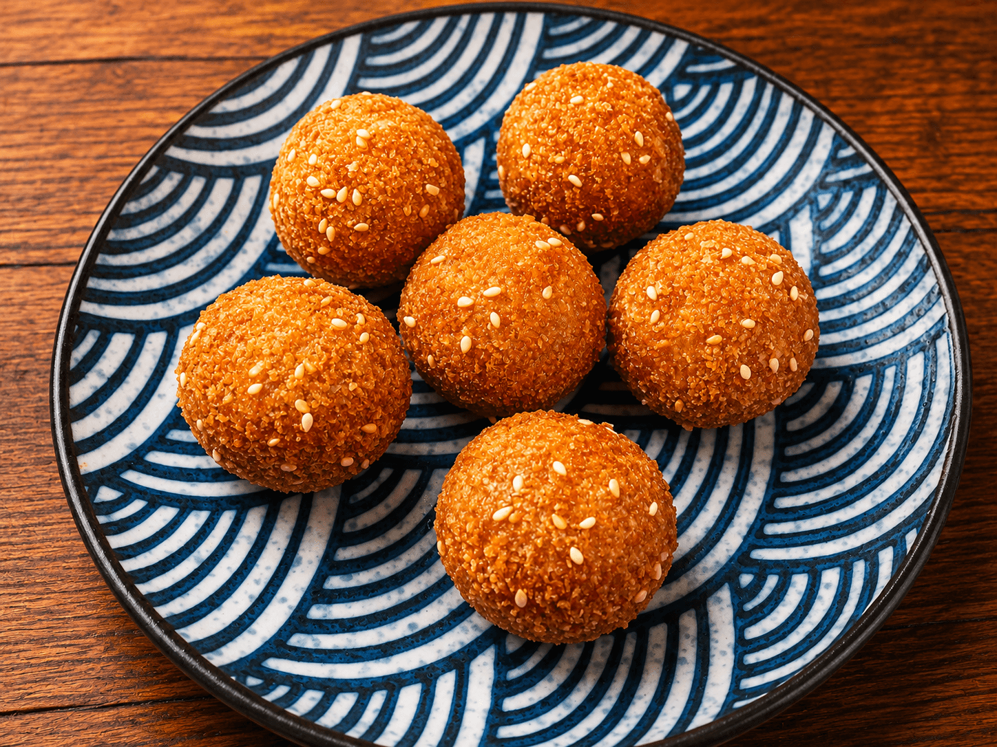 Golden Taro Ball - A crispy golden shell encases a smooth taro filling infused with egg yolk, offer | Dessert