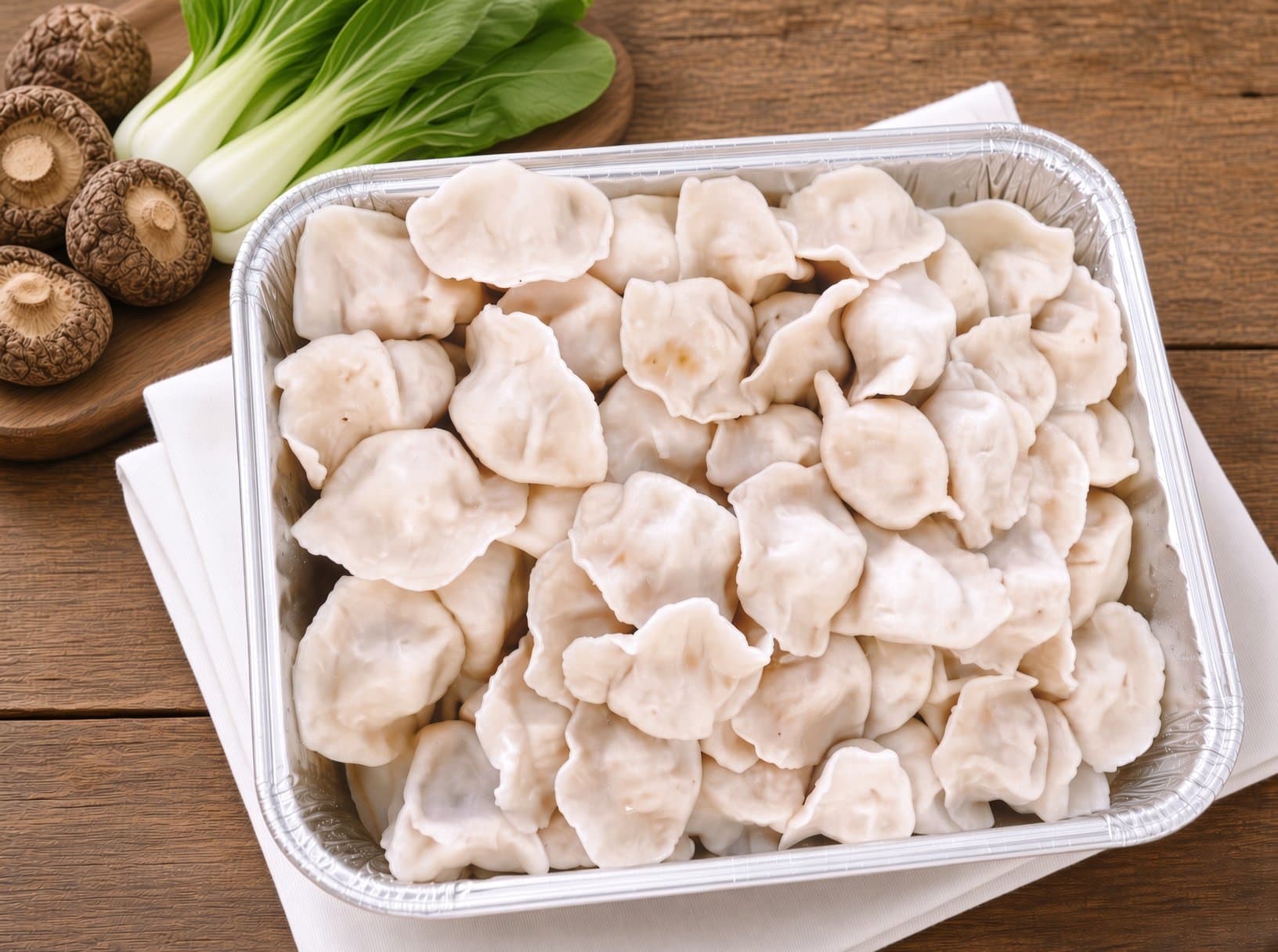 Dry Mushroom & Bok-Choy Dumpling